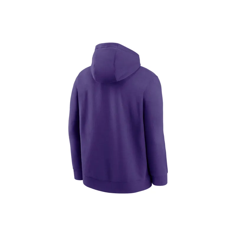 Nike Lsu Tigers Club Basketball Icon College Pullover Hoodie-1