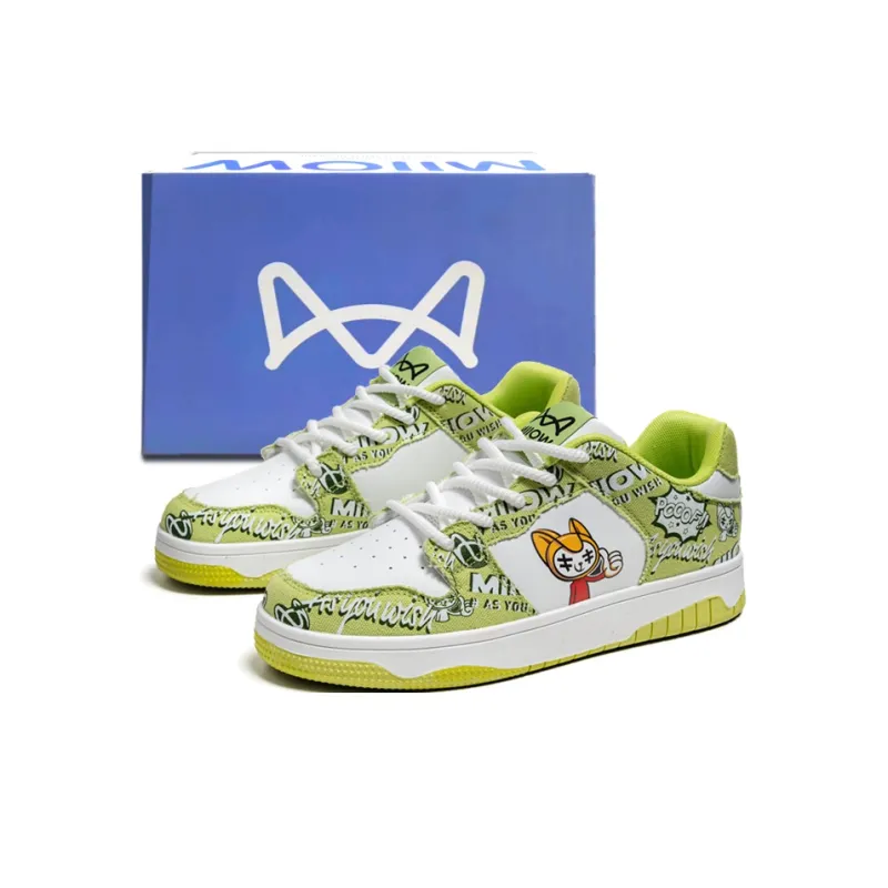 MIIOW Trend Party Series Coverage Anti-Slip Wear-Resistant Lightweight Breathable Low-Top Skateboard Shoes Unisex-14