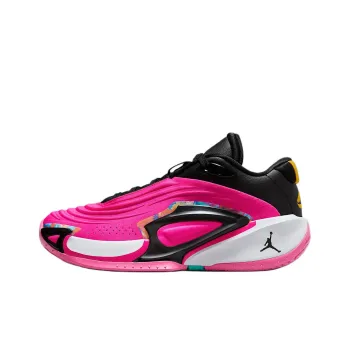 Jordan Luka 3 Anti Slip Wear Resistant Low Top Children's Basketball Shoes Pink Black Teenagers