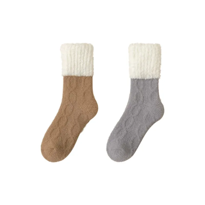MIIOW Mid Calf Socks Women's 2 Pack-28