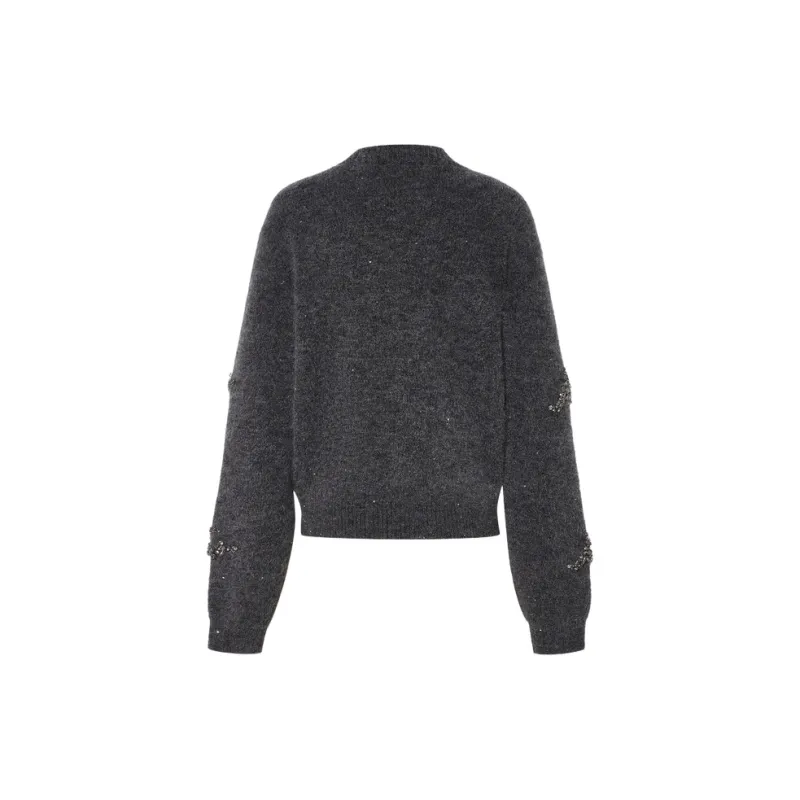 MOCO Knitwear Women's Dark Heather Gray-1
