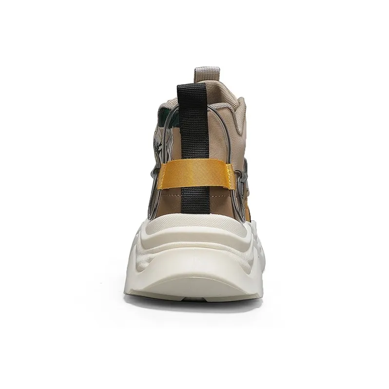 JKEM Cushioned Slip-Resistant Abrasion-Resistant High-Top Chunky Sneakers Men's-8