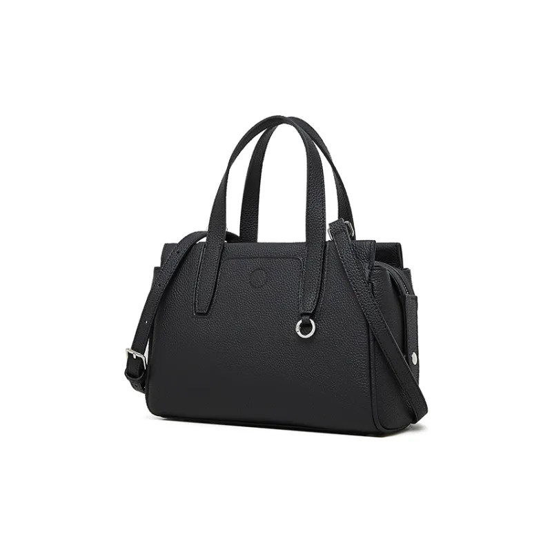 Carnival Keep Top Grain Cow Leather Handbag Regular Women's Black/Brown/Gray-1