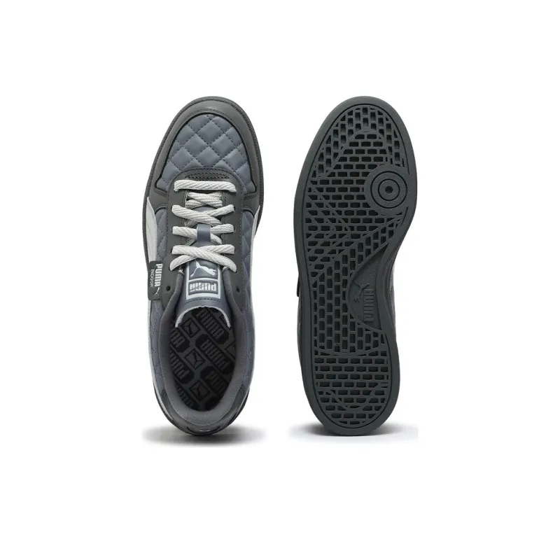 PUMA Anti Slip Wear Resistant Low Top Skateboard Shoes Unisex Gray-4