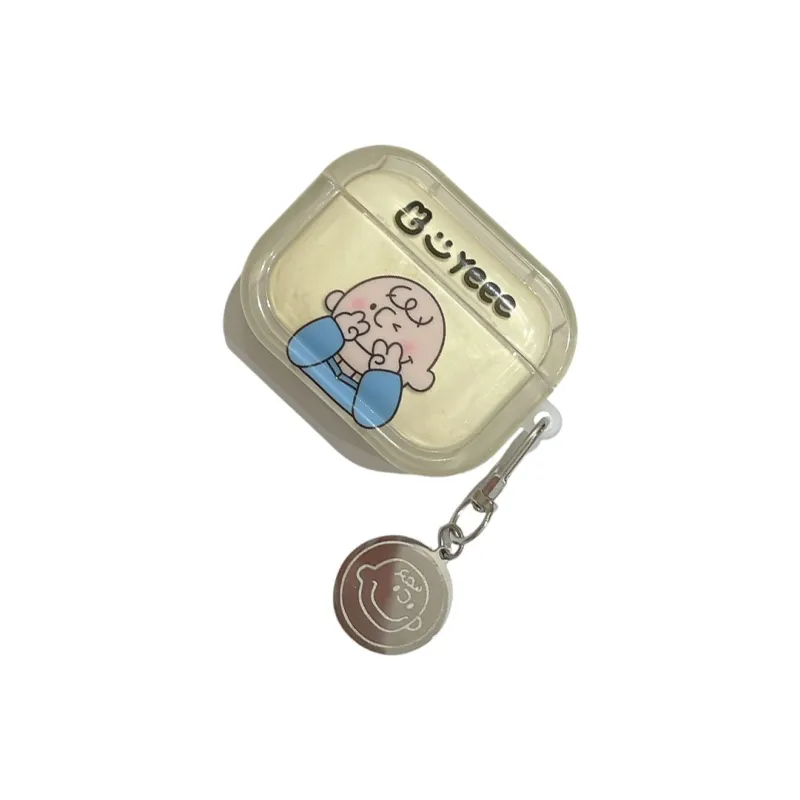 Baohuguang Compatible With AirPods 1/2/3 TPU Ins Cute Cartoon Snoopy Charlie Headphone Cases-1