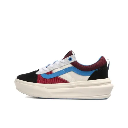 Vans Old Skool Collection Anti Slip Wear Resistant Low Top Casual Shoes Women's White Blue