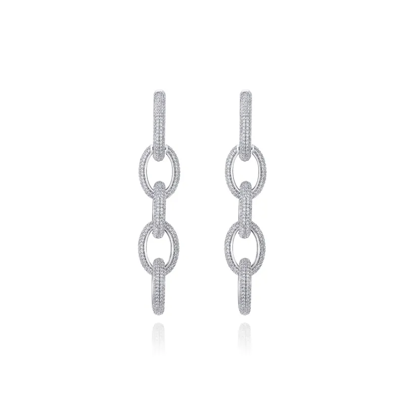 Glam Ever Zircon Earrings Women's-0