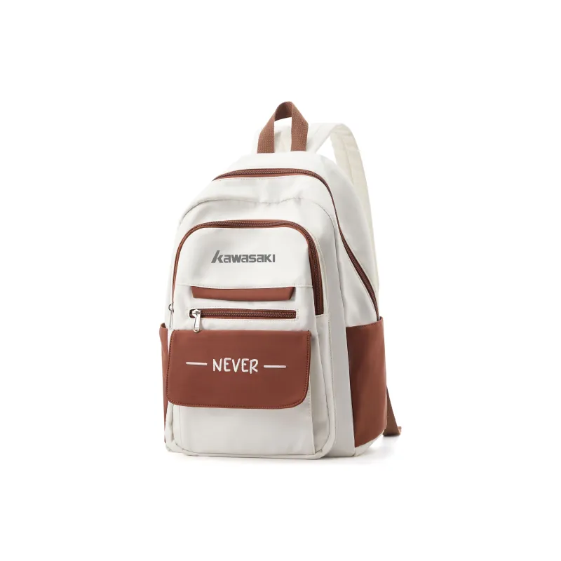 Kawasaki Fabric Backpack Unisex Khaki/Red/Black-1