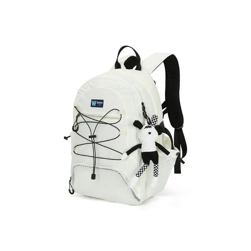 Wenpercy Nylon Backpack Travel Bag Students Backpack Regular Unisex Purple/Black/White-5