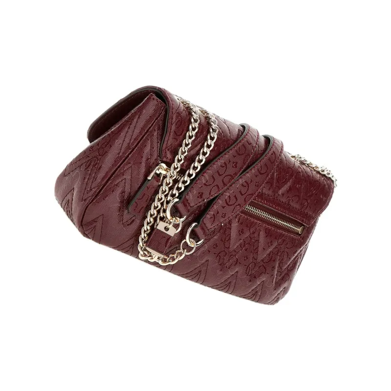 GUESS PU Crossbody Bag Shoulder Bag Regular Women's Burgundy-2