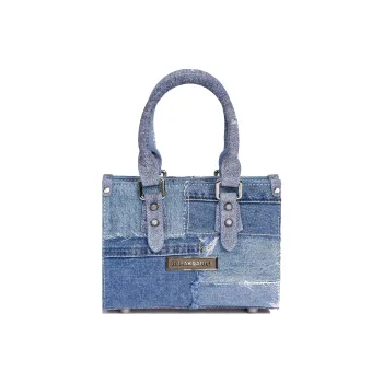 BREAKDANNY Denim Tote Bag Shopping Bag Shoulder Bag Crossbody Bag Handbag Regular Unisex Denim