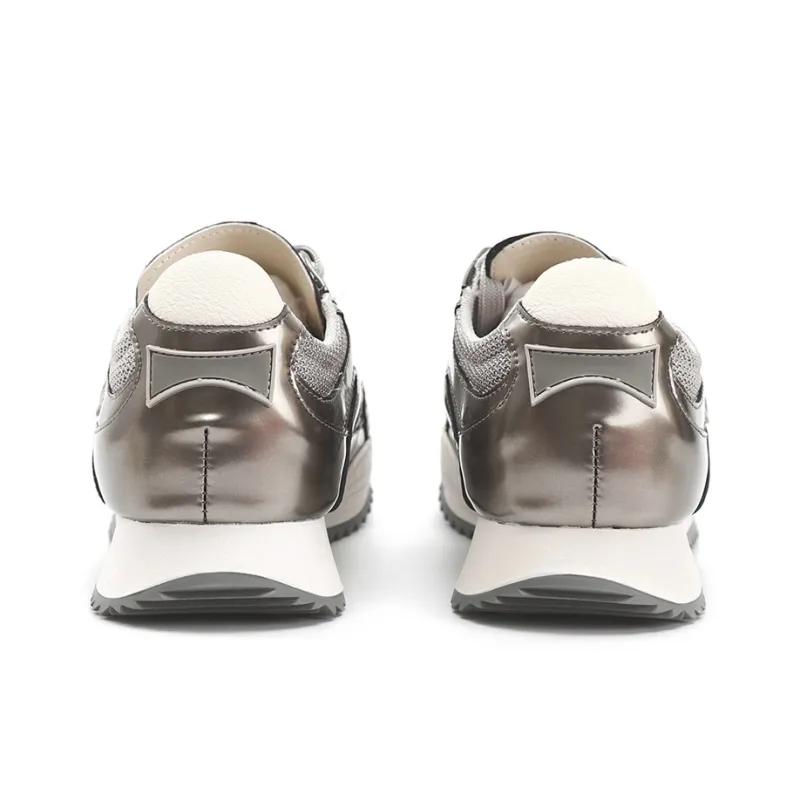 TOM TAILOR Silver Phantom Breeze Boots Height Increasing Low Top Chunky Sneakers Women's-10