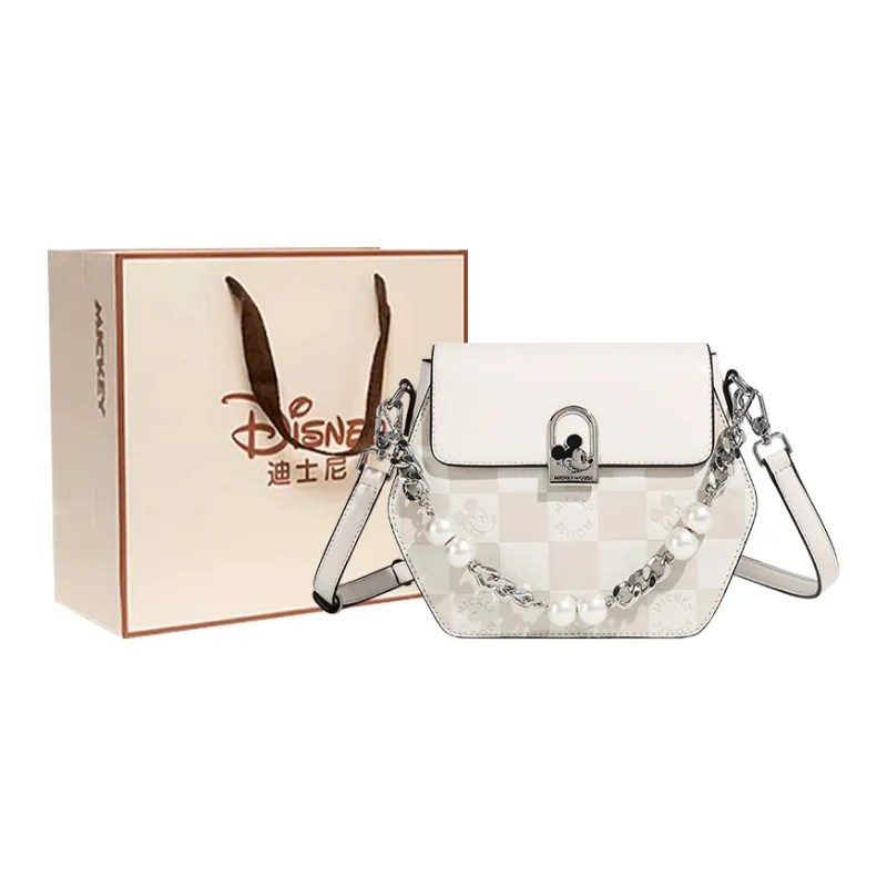 Disney Mickey Series PU Portable Crossbody Bag Shoulder Bag Women's Apricot-3