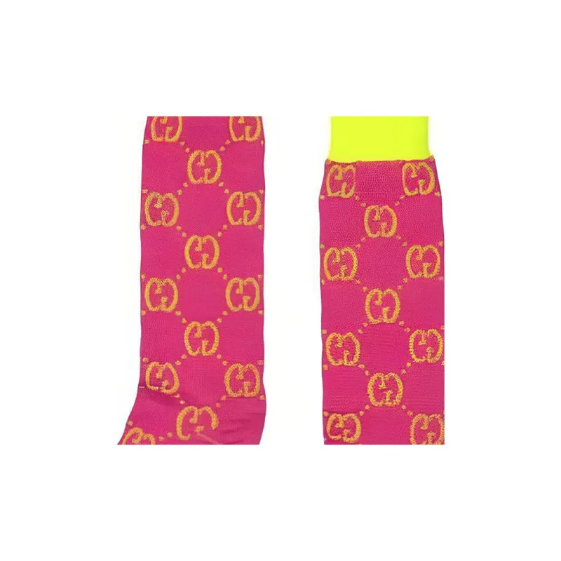 GUCCI Gg Colorblock Socks Red-4