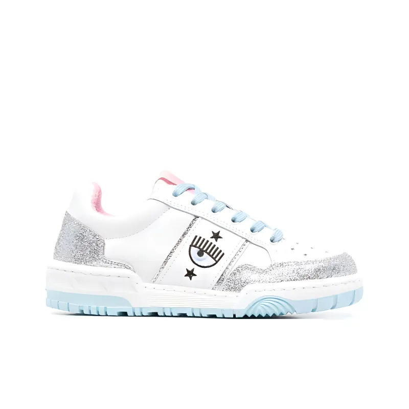 CHIARA FERRAGNI Stylish Skateboarding Shoes Women's White-1