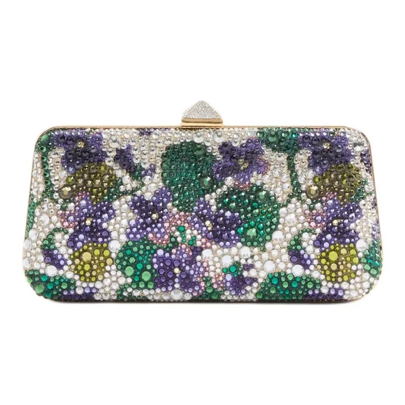 Valentino CARRY SECRETS Embroidery Clutches Shoulder Bags Women's Multicolor-3