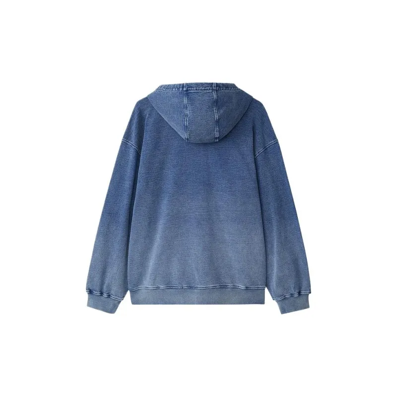 Skechers Jacket Unisex Denim Tie Dye Blue-1