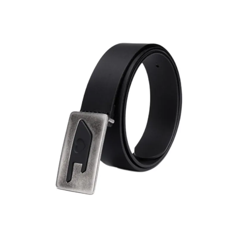 DIESEL Cow Split Leather Belts Women's Black Width 3.9CM-1