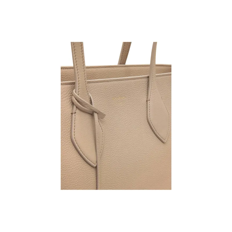 FERRAGAMO Calfskin Tote Bag Shopping Bag Shoulder Bag Handbag Large Size Women's Stone Color-3