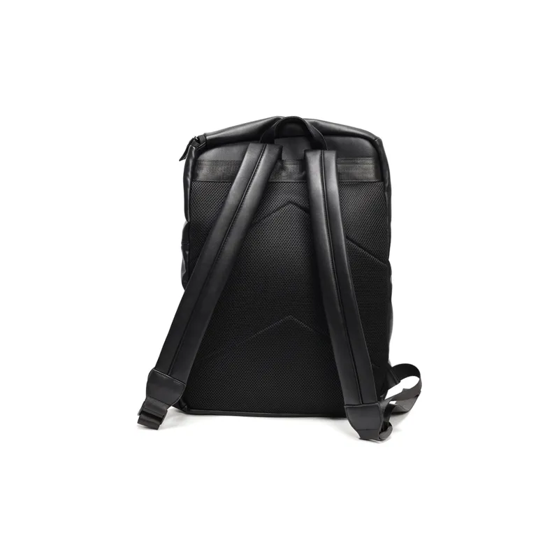 KONADCT PU Backpack Regular Unisex Versatile Black-4