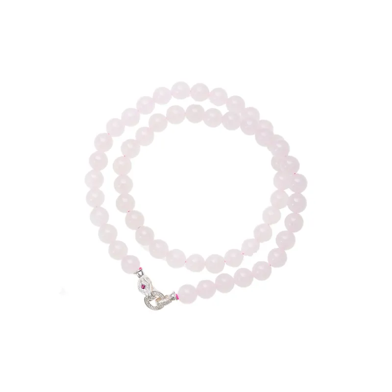 FANHAOGANG JADE Hetian Jade Necklaces Dusty Pink Women's-0