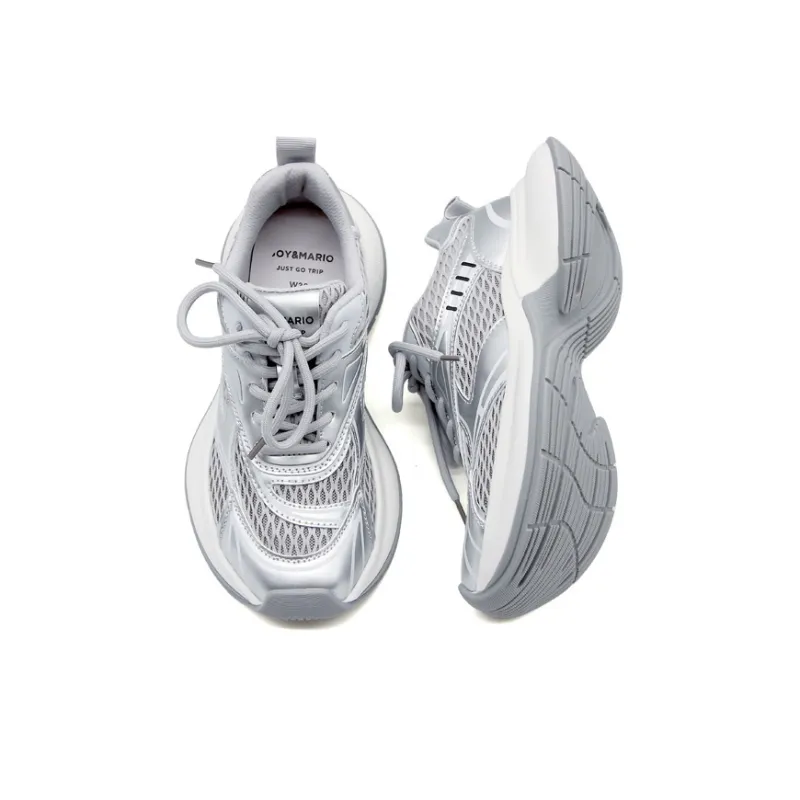 Joy&Mario Cushioning Anti Slip And Wear Resistant Low Top Chunky Sneakers Women's-7