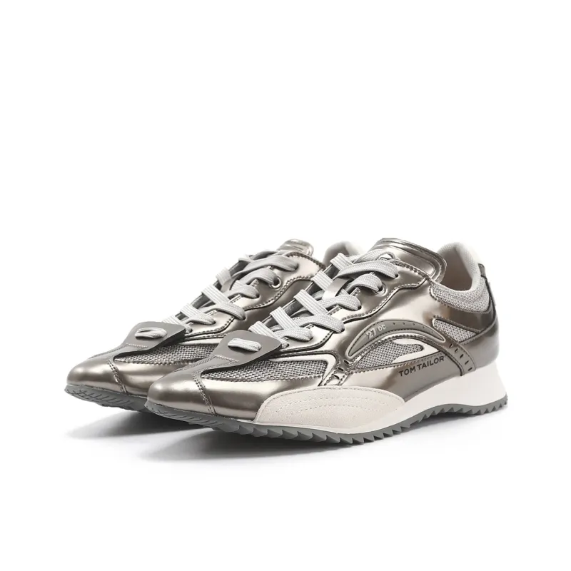 TOM TAILOR Silver Phantom Breeze Boots Height Increasing Low Top Chunky Sneakers Women's-8
