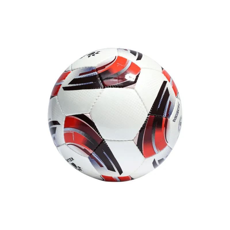 KELME Size 5 Ball Hand Stitched Soccer Ball PU Unisex White Red-3