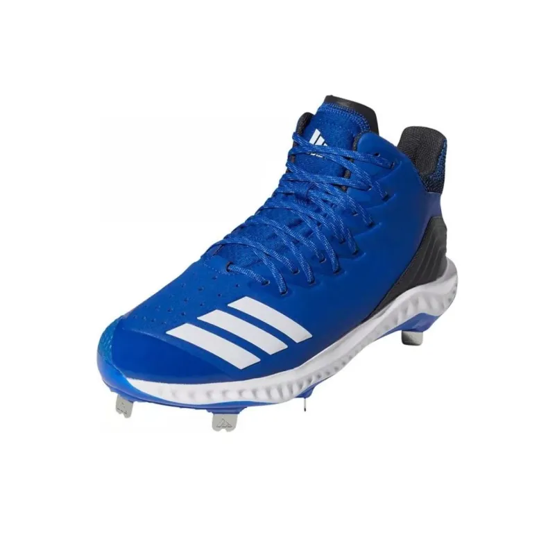 Adidas Icon Bounce Anti Slip Wear Resistant Mid Top Training Shoes Men's Blue-0