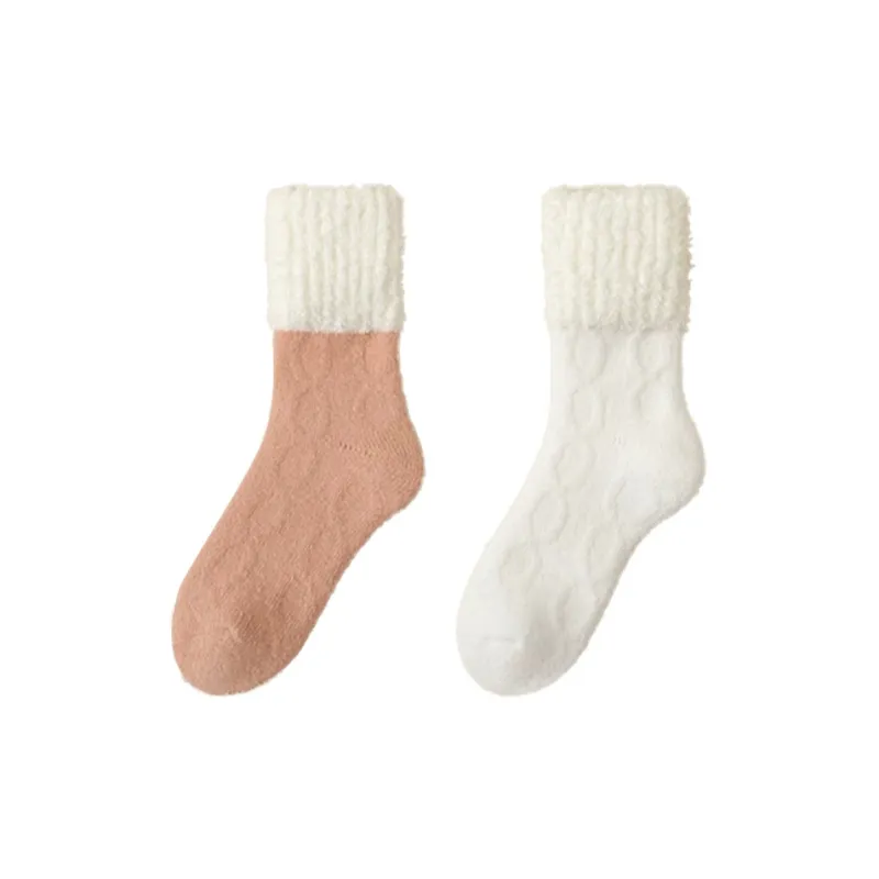 MIIOW Mid Calf Socks Women's 2 Pack-8