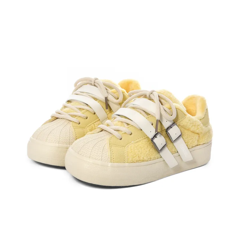 Lovely You Warm Wear-Resistant Lightweight Low-Top Skateboard Shoes Women's-1