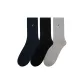 Light Heather Gray+Black+Navy Blue