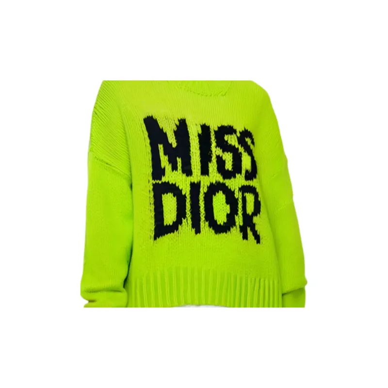 DIOR SS24 Sweater Women's Diamond Green-2