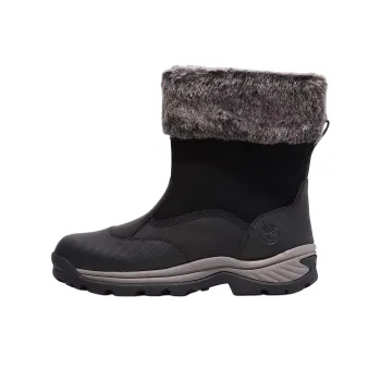 Timberland White Ledge Water-Resistant Wear-Resistant Slip-Resistant Short Snow Boots Women's Black