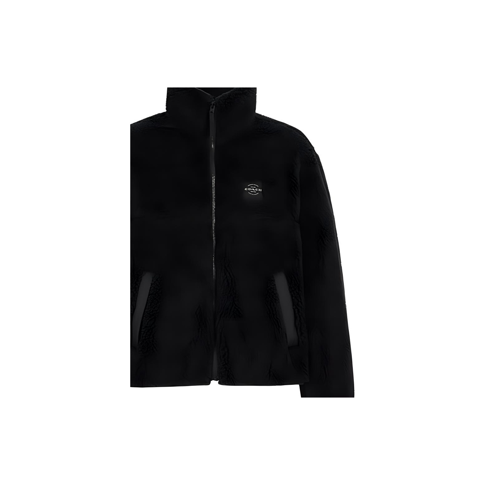 COACH Velvet-feel Coat Men's Black L - POIZON