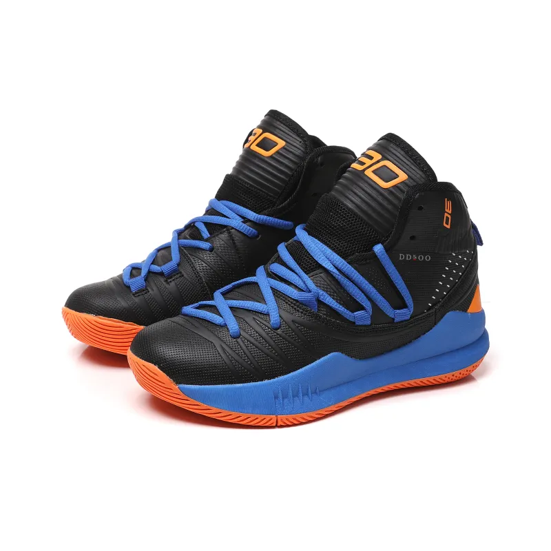 DD&OO Wear-Resistant Breathable Height Increasing High-Top Basketball Shoes Unisex White Gold-21