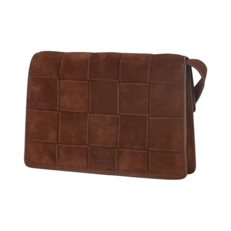 Loeffler Randall Cow Leather Crossbody Bag Shoulder Bag Medium Size Women's Dark Khaki-1