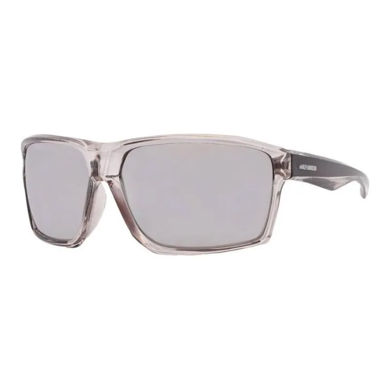 Harley Davidson Plastic Rectangular Sunglasses Men's Gray-0