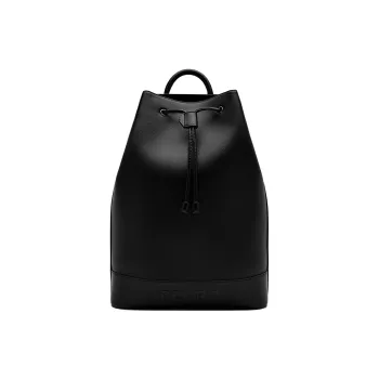 PEDRO Polyurethane Synthetic Leather Shoulder Bag Regular Men's Black/Sand