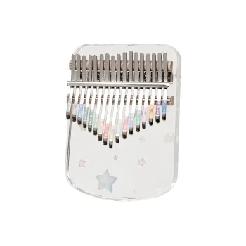 XIANSHIYIN Acrylic Material Kalimba Baby's Breath Appearance Fully Transparent Thumb Piano