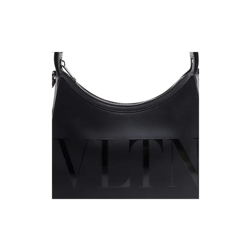 Valentino VLTN Leather Portable Crossbody Bag Shoulder Bag Women's Black-3