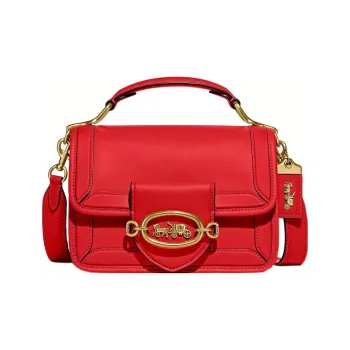 COACH Hero Glove Tanning Portable Crossbody Bag Shoulder Bag Small Size Women's Red