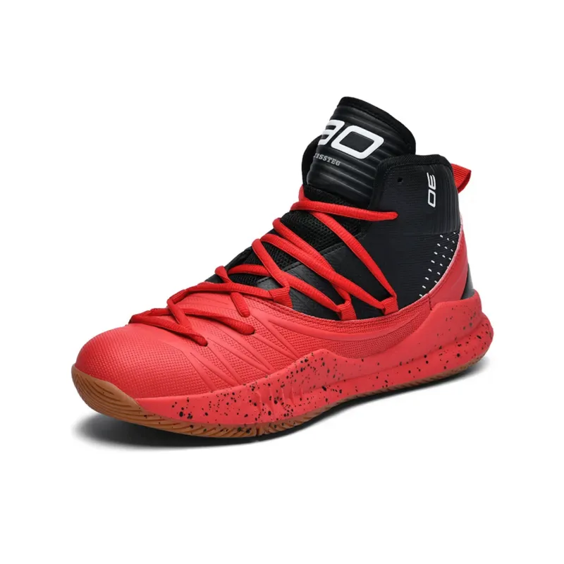 DD&OO Wear-Resistant Breathable Height Increasing High-Top Basketball Shoes Unisex White Gold-27