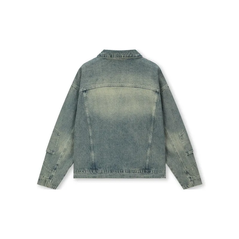 BONELESS Denim Jacket Unisex Yellow Mud Blue-1