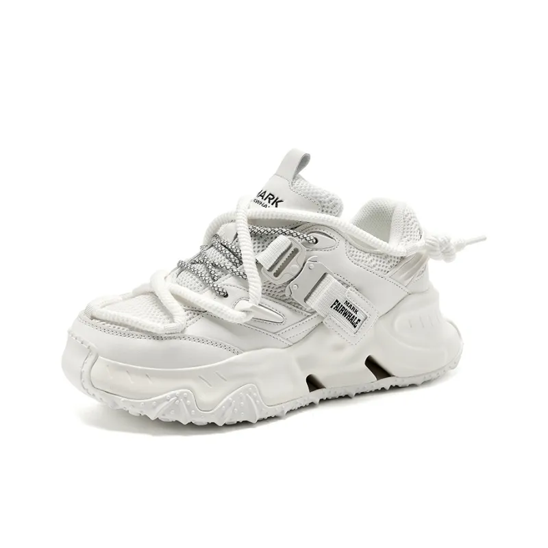 FAIRWHALE Slip Resistant, Abrasion Resistant, Lightweight Low Top Chunky Sneakers Unisex-11