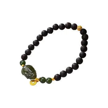 Cuiya Golden Building Agarrattan Wooden Bracelets Unisex