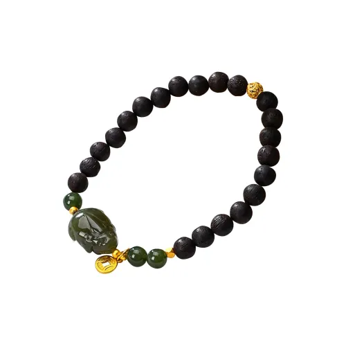 Cuiya Golden Building Agarrattan Wooden Bracelets Unisex
