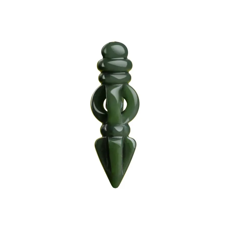 Run Ding Hetian Jade Necklaces Green Jade Unisex-1