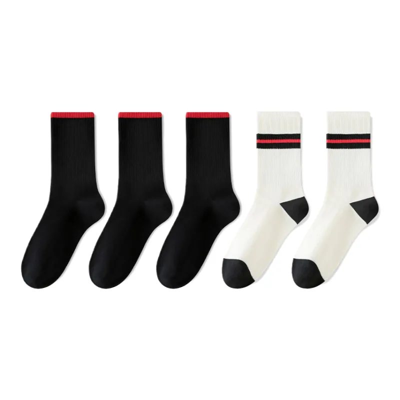 Lan Miao Mid Calf Socks Women's 5 Pack-4