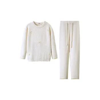 DAMOS·LOVE Pajama Set Women's Light Yellow